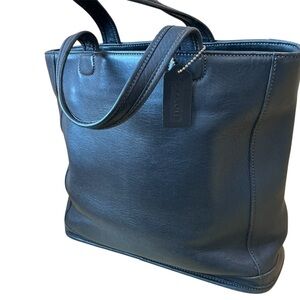Vintage COACH Leather Black Tote